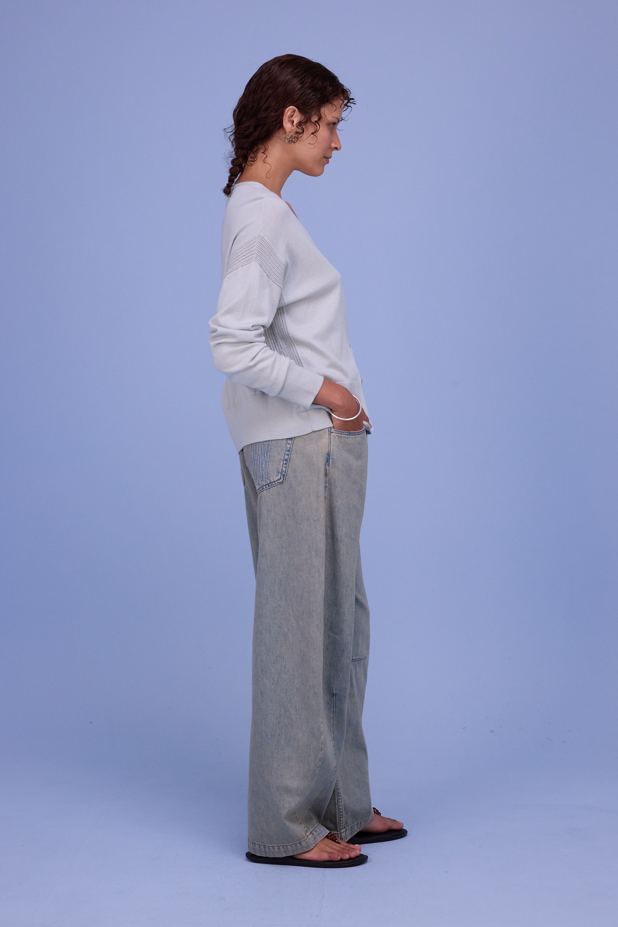 Halden cardigan in springwater