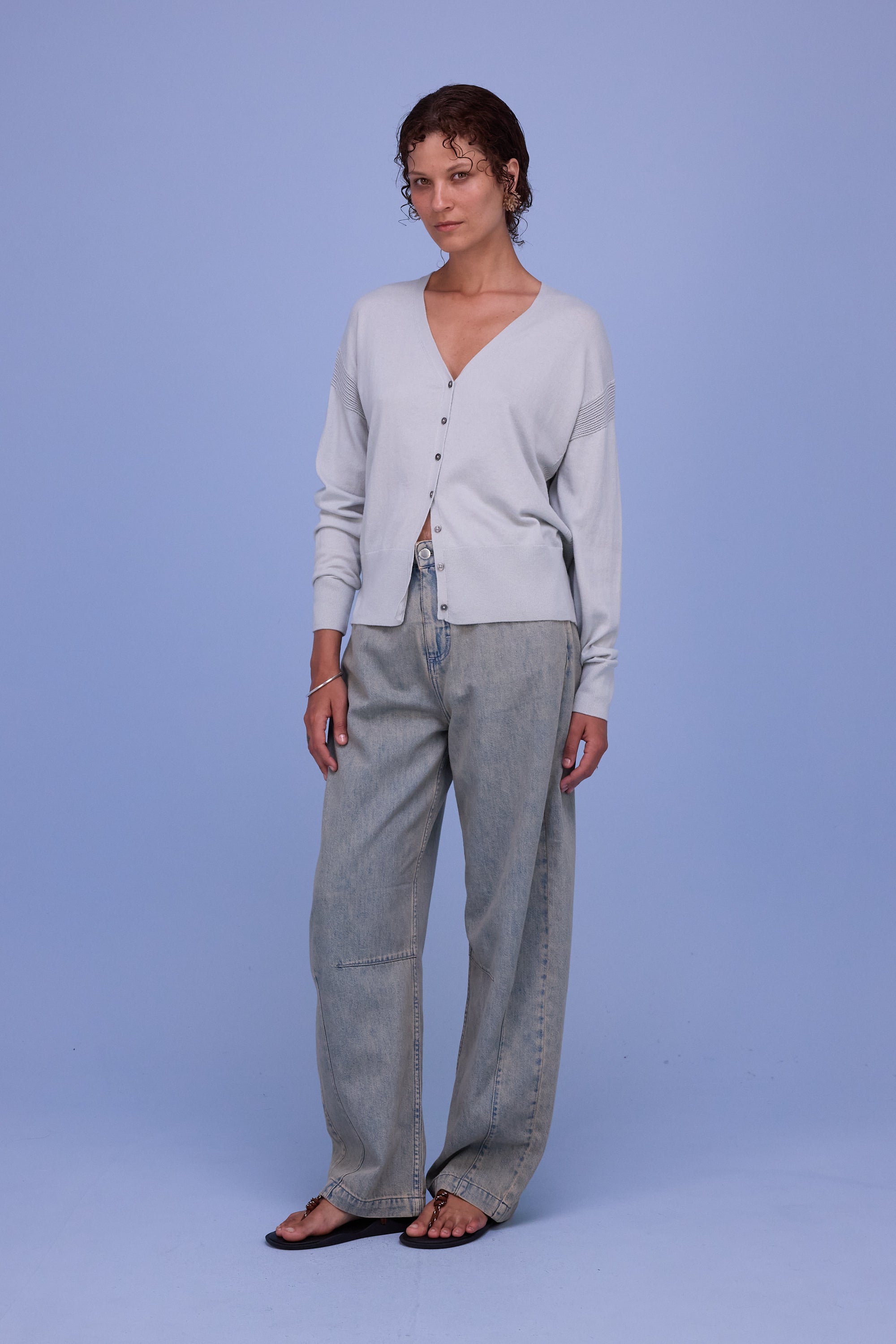 Halden cardigan in springwater