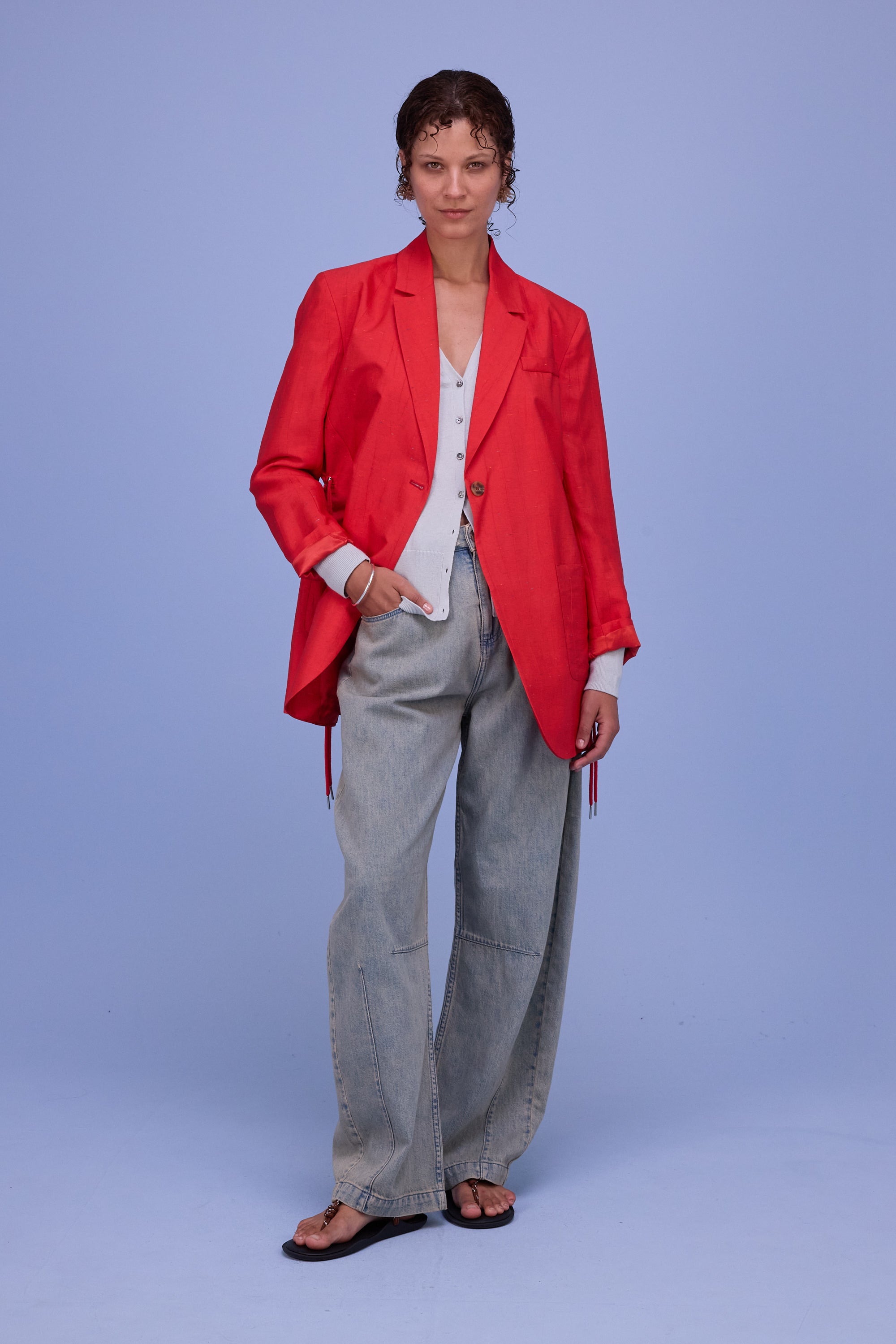 Halden cardigan in springwater