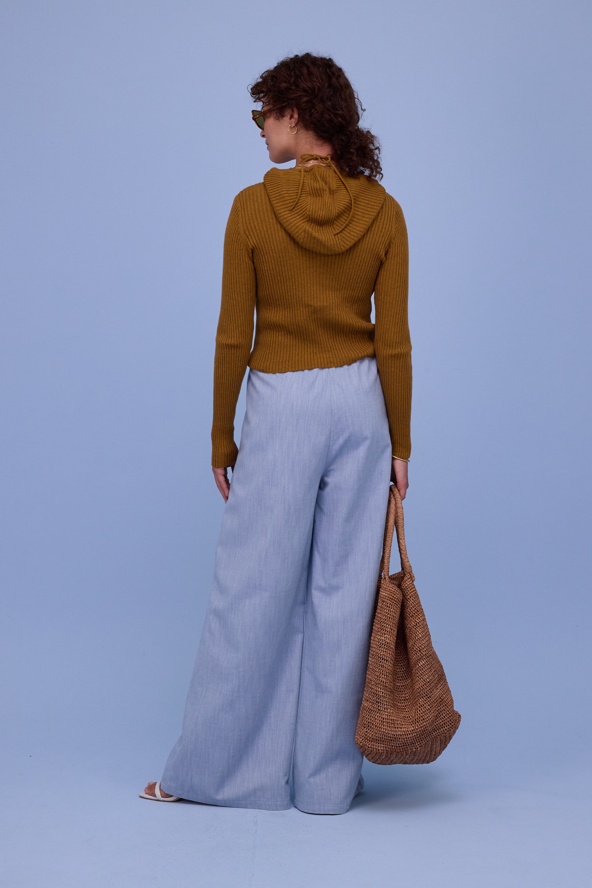 Hendaye cardigan in golden brown