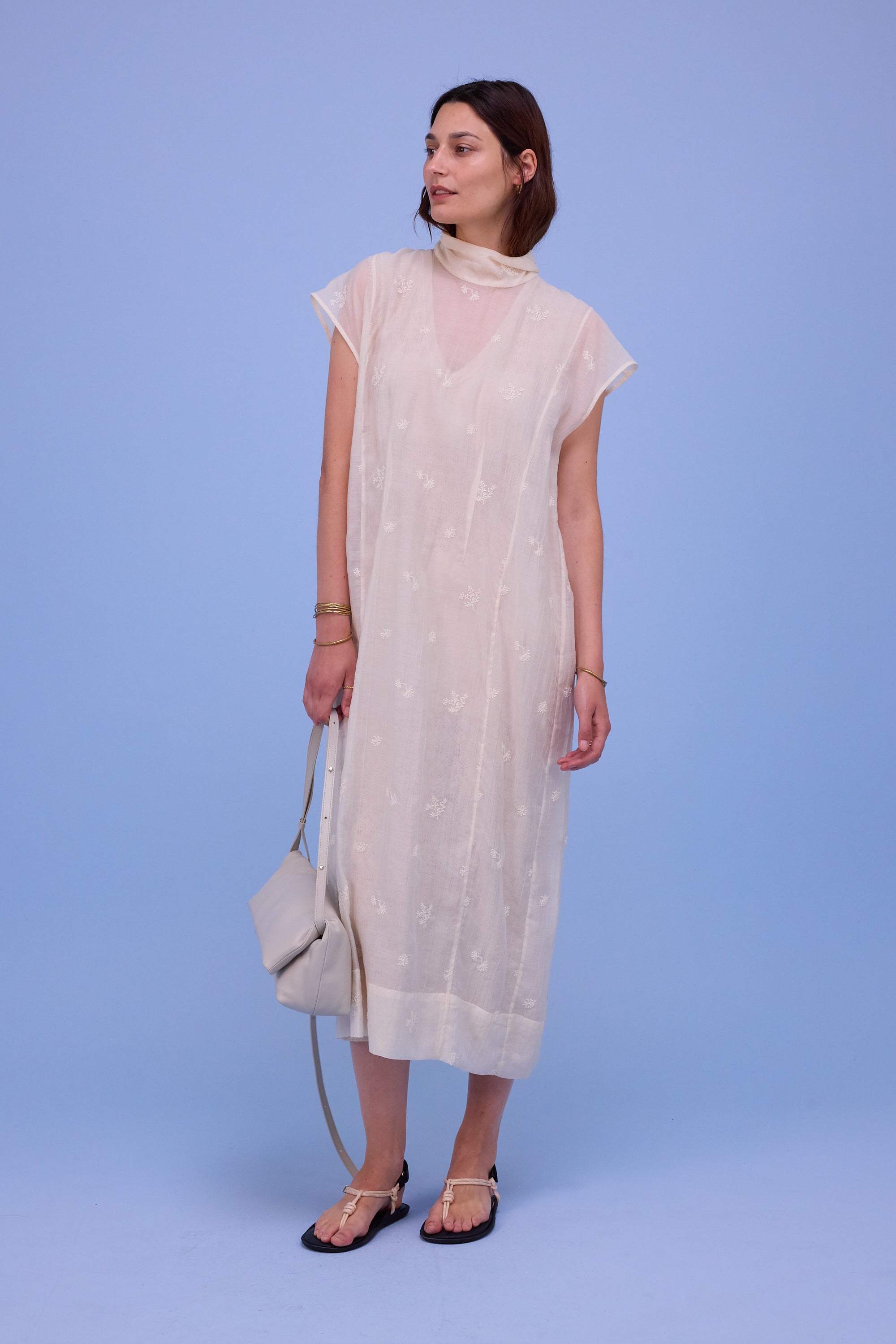 Houston knitted dress in sand