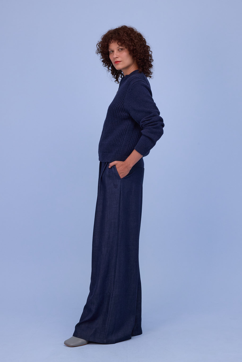 Herklion cardigan in navy