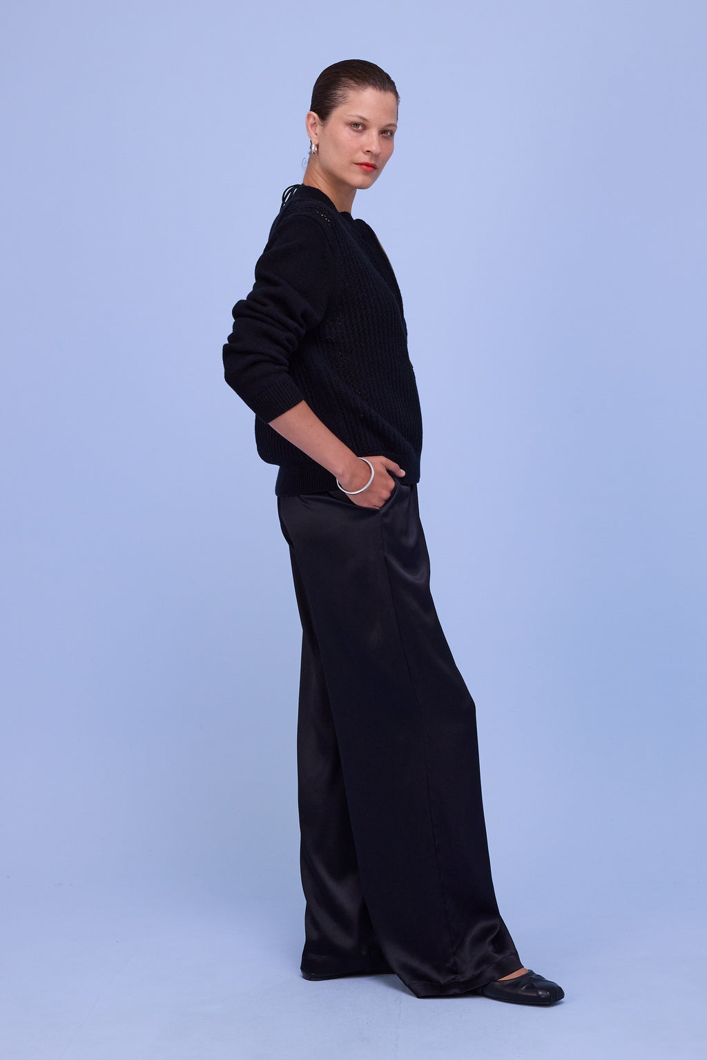 Herklion cardigan in black