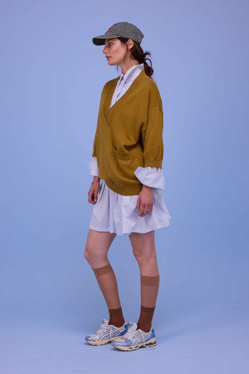 Horsens knitted sweater in mustard