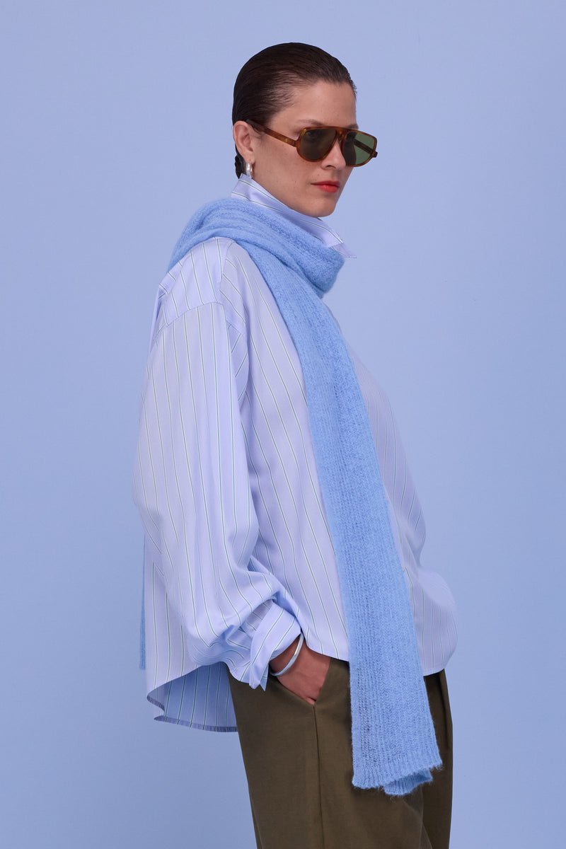 Himi sjaal in chambray blue