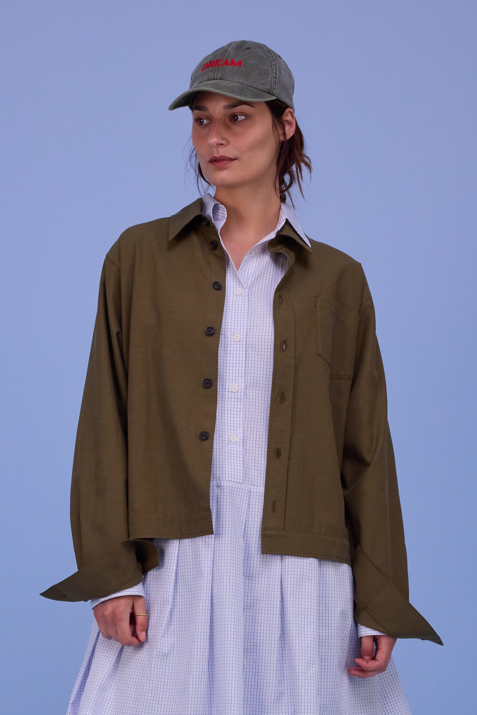 Feda hemd in dark olive