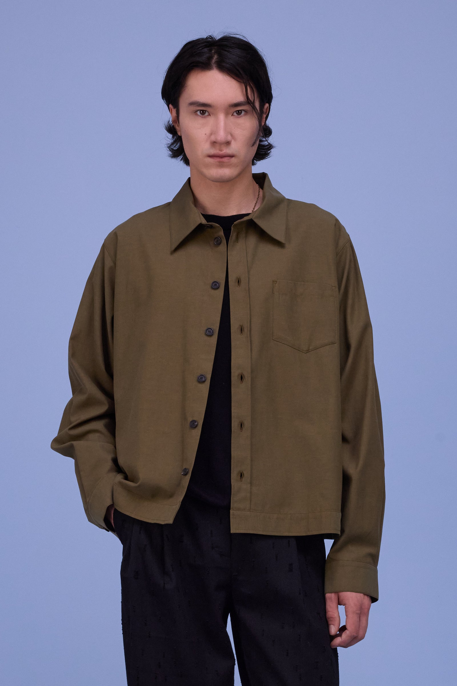 Feda hemd in dark olive