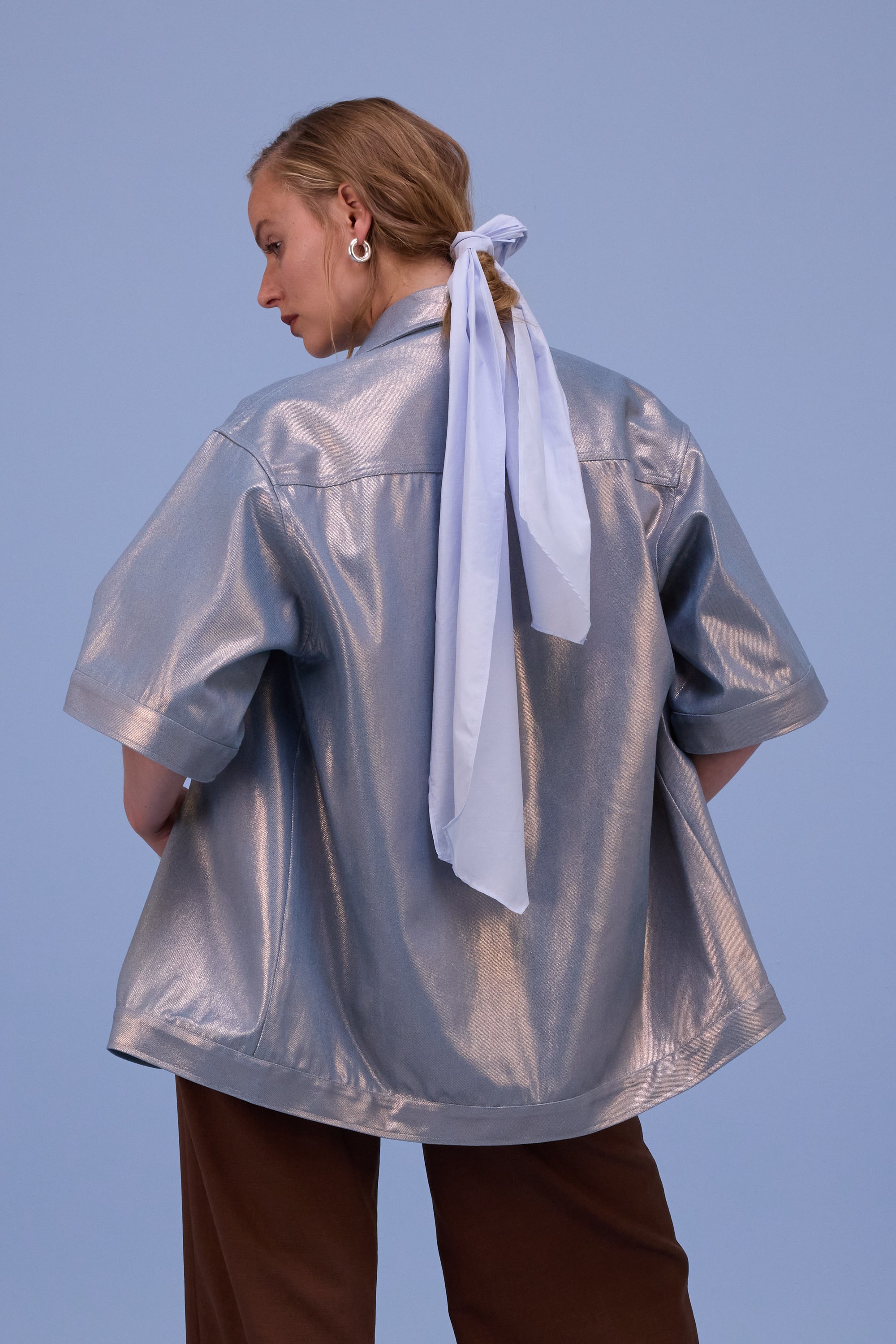 Giara shirt in moonlight