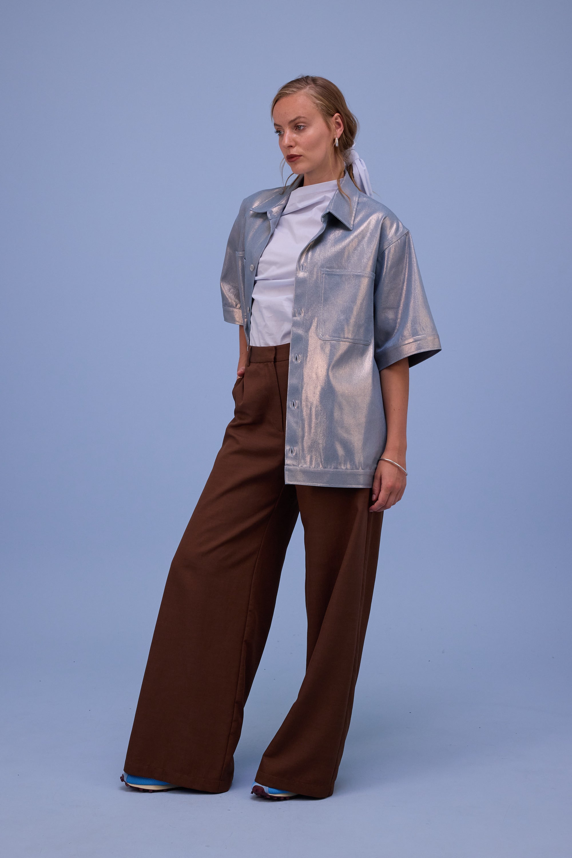 Giara shirt in moonlight