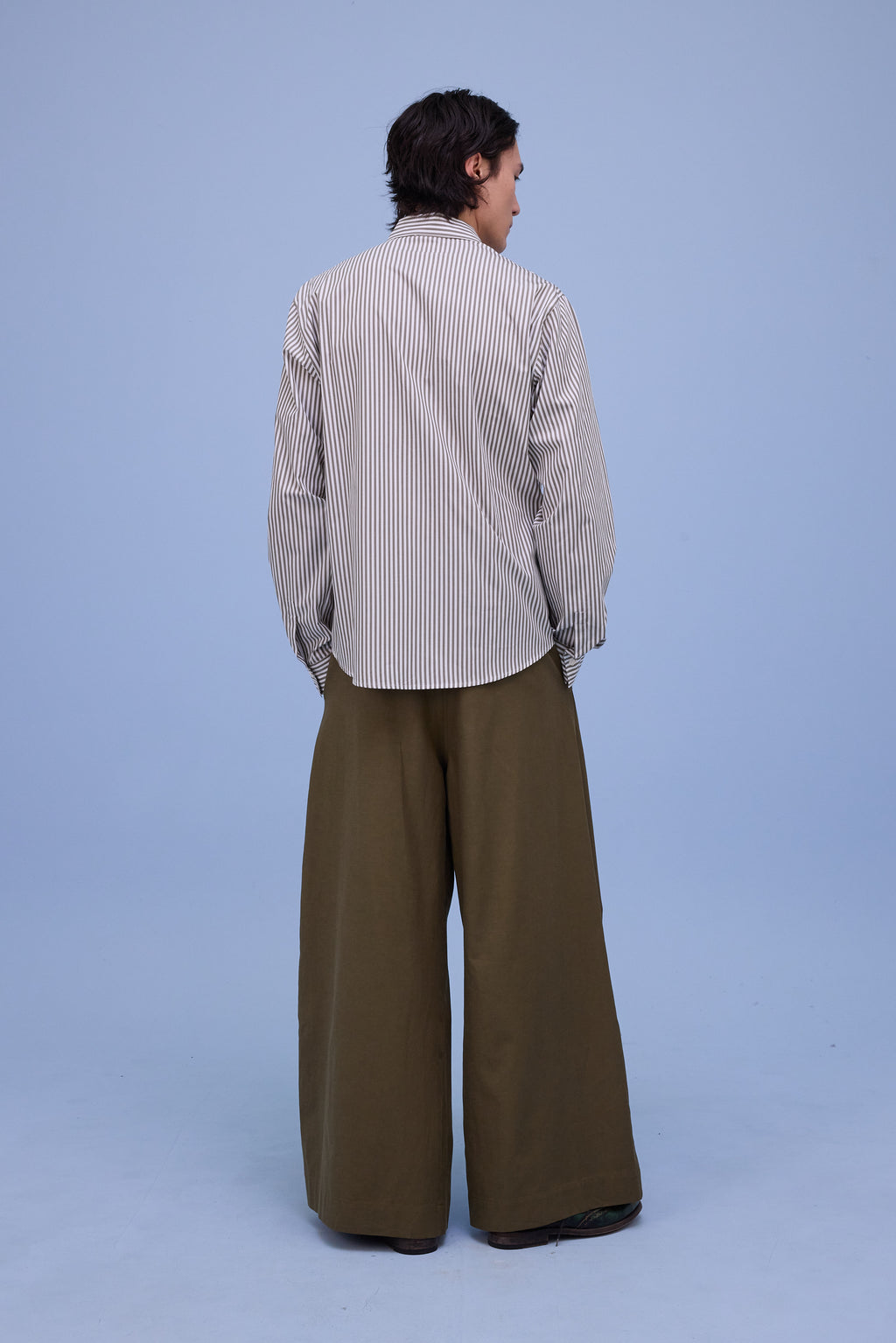 Godfried hemd in khaki stripes