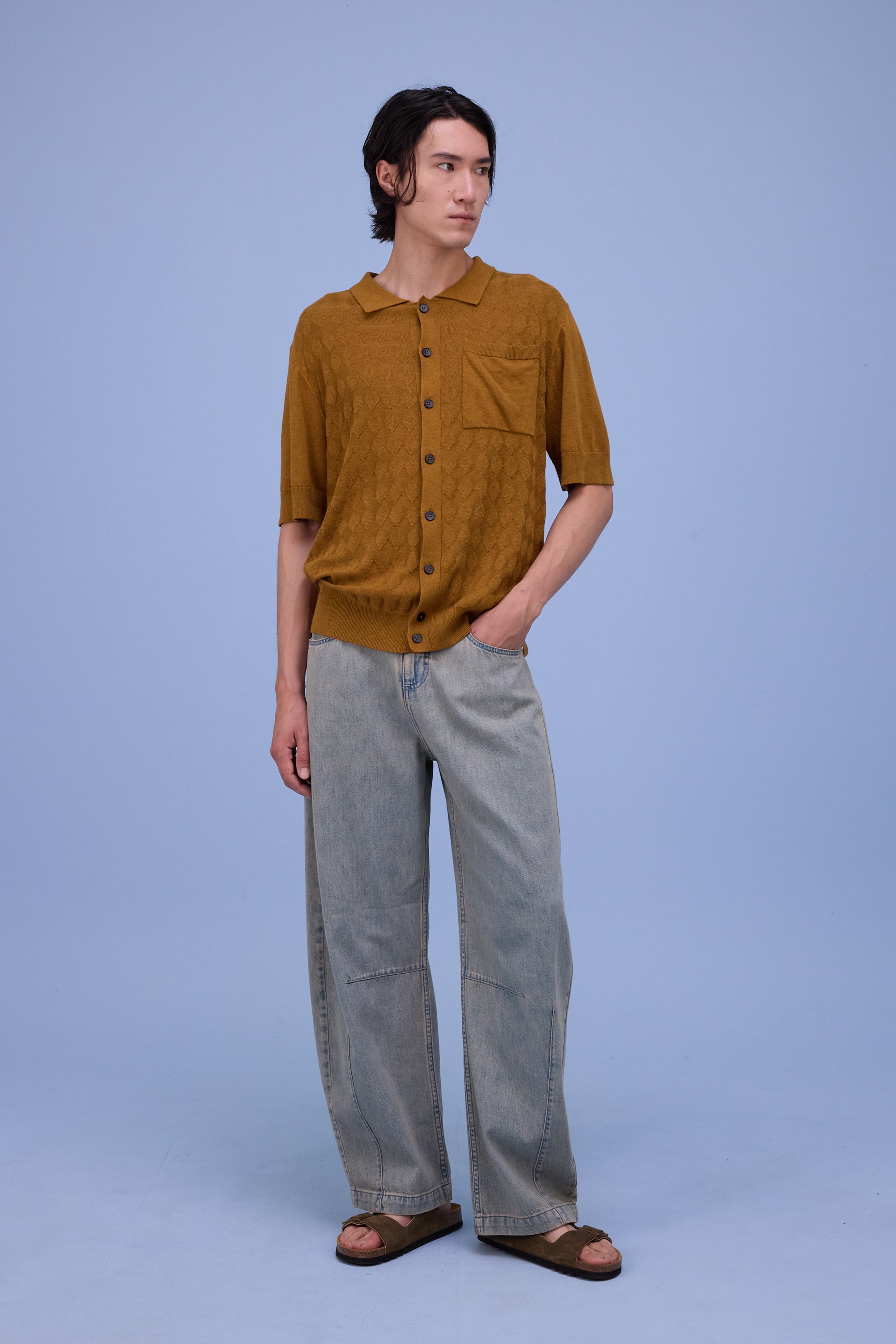 Haboro polotrui in golden brown