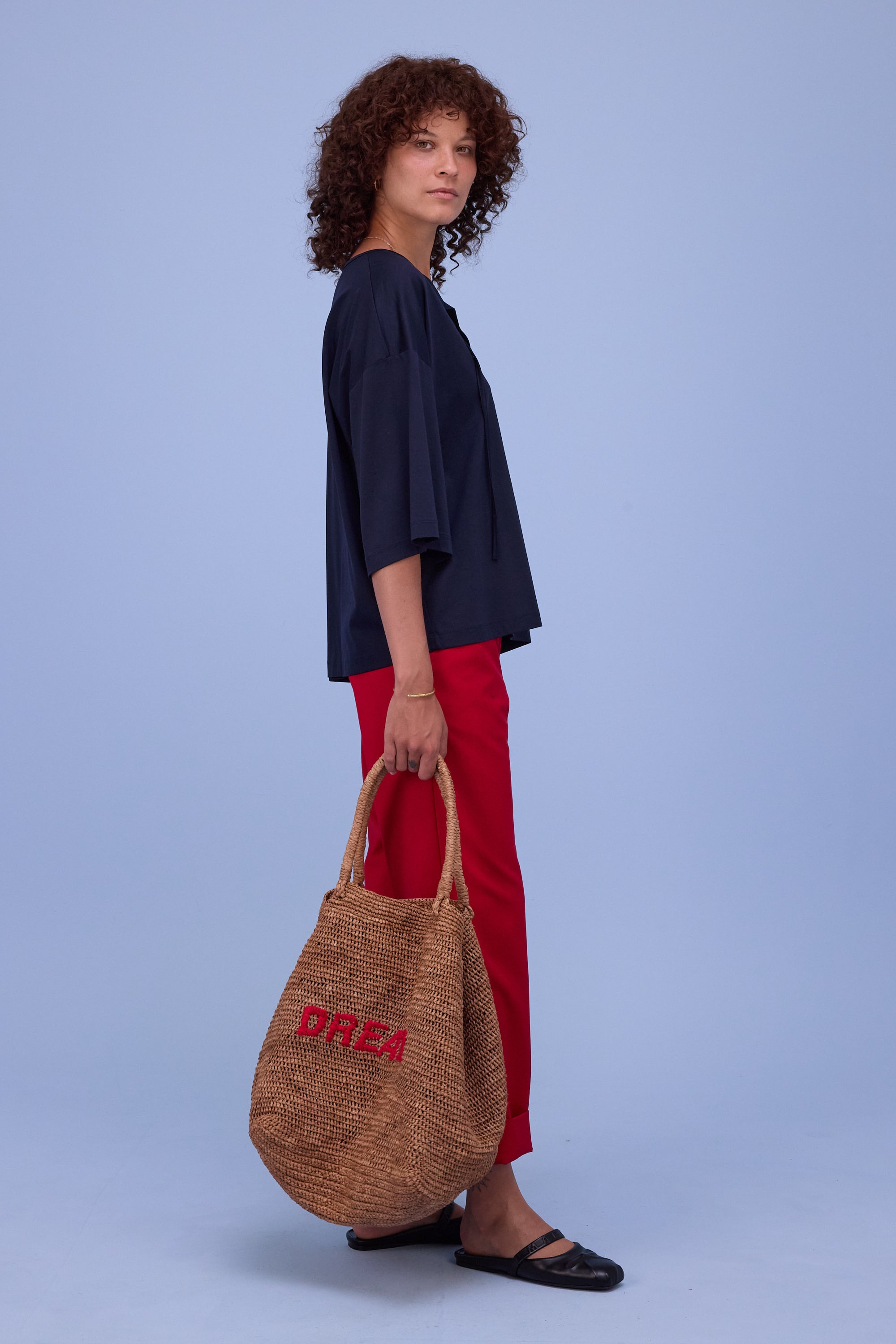 Henk trousers in lipstick red