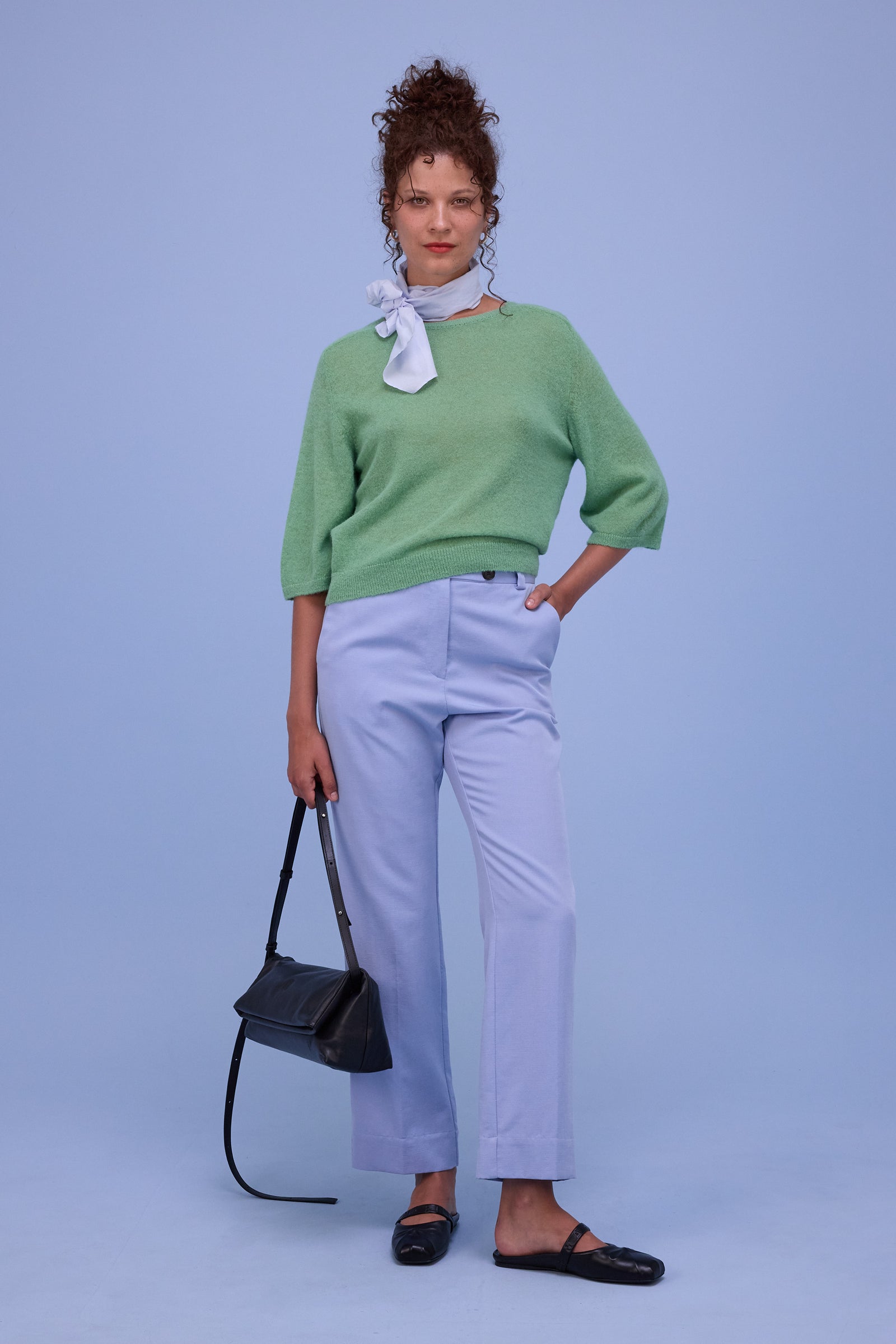 Gons trousers in soft blue