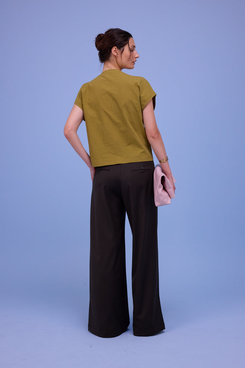 Zoella broek in black olive