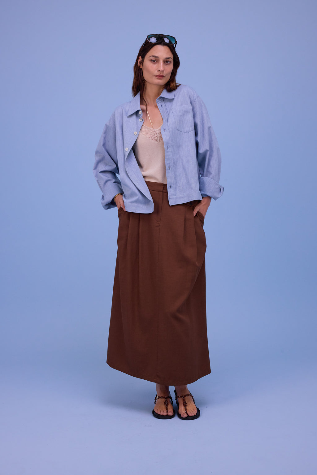 Helen skirt in cigar