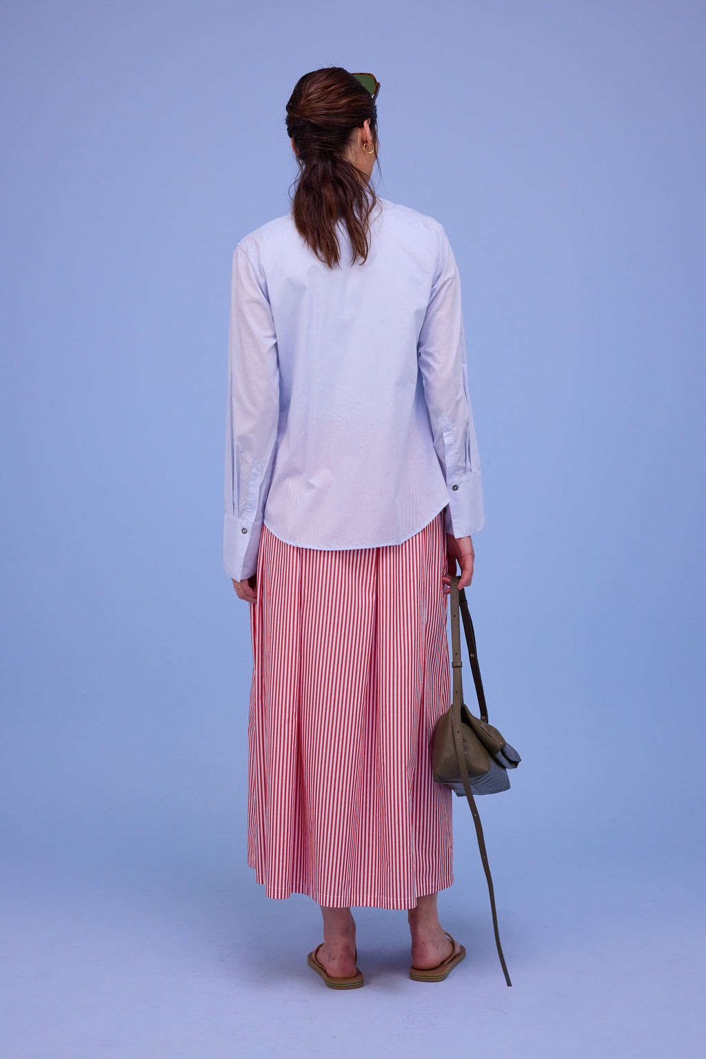 Fieke skirt in red stripes