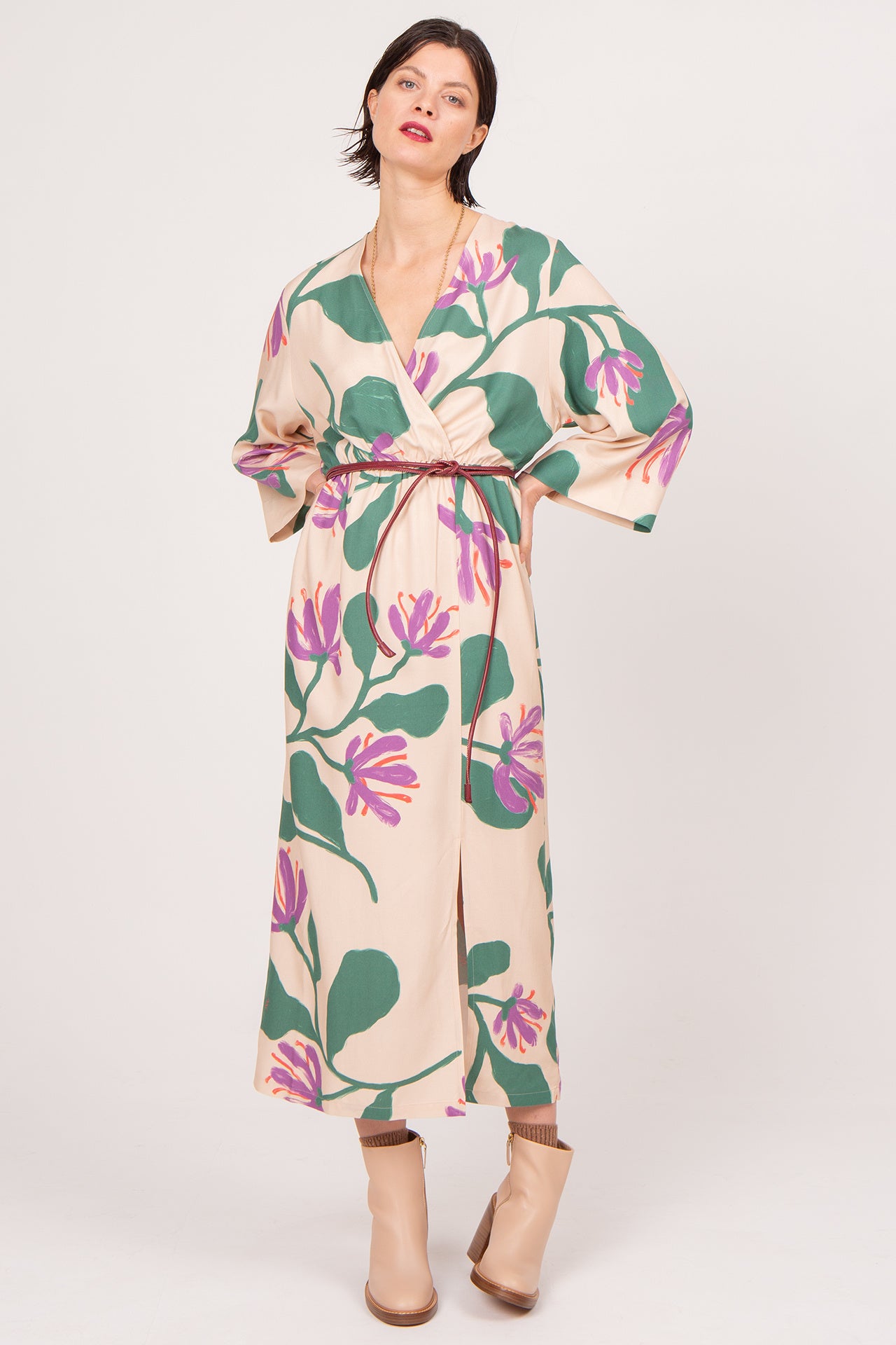 Schnürgürtel in Burgunderrot