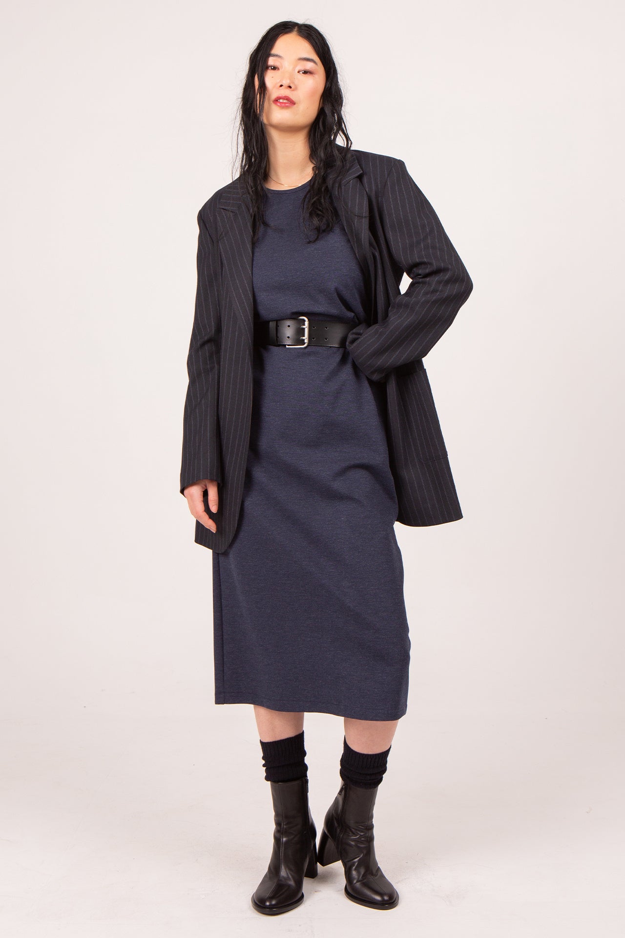 Ceinture noire avec double fermeture