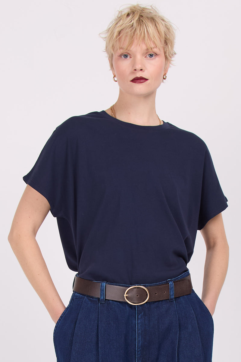 Edna dunkelblaues T-Shirt