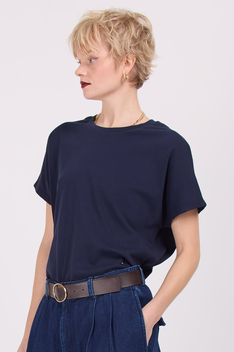 Edna dunkelblaues T-Shirt