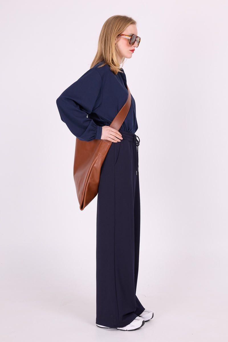 Ceylan dunkelblaue Bluse