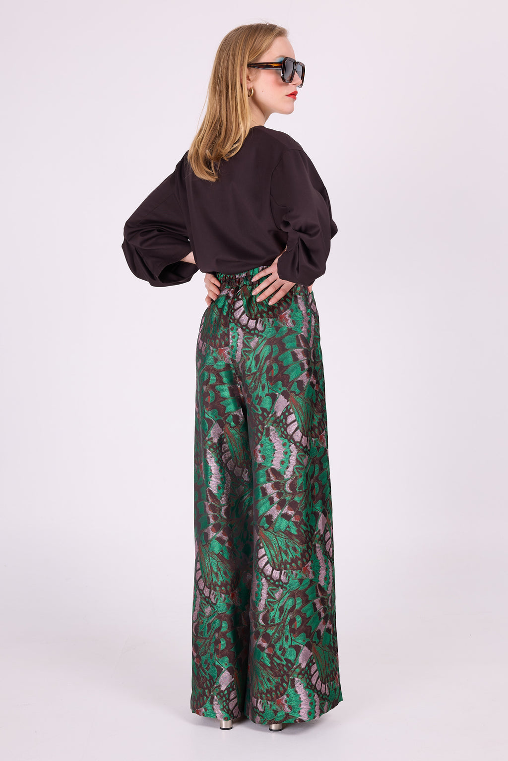 Camille dunkelbraune Bluse