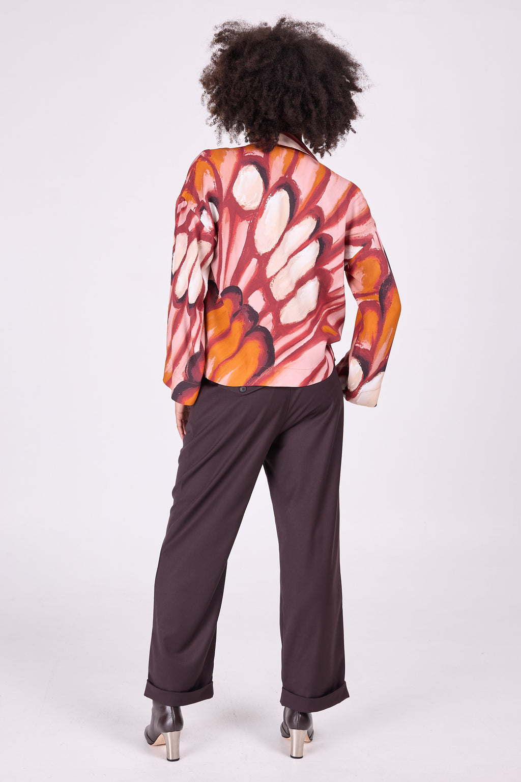 Daan blouse en ailes orange sanguine