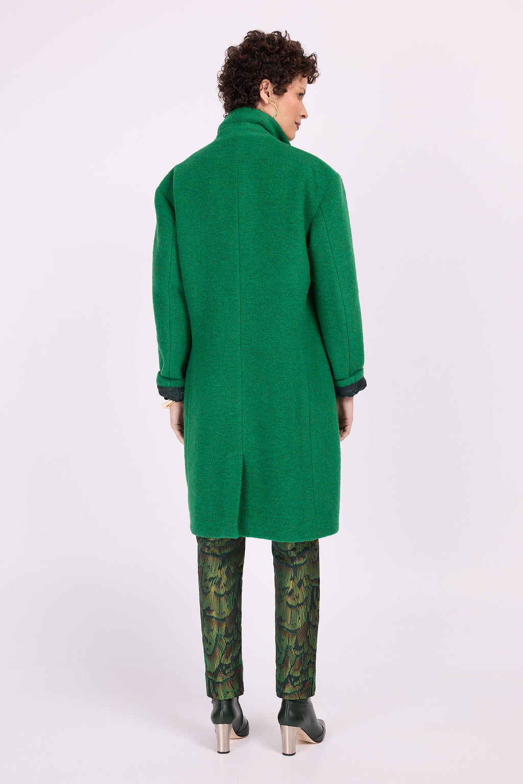 Grasgrüne Jacke Dwight