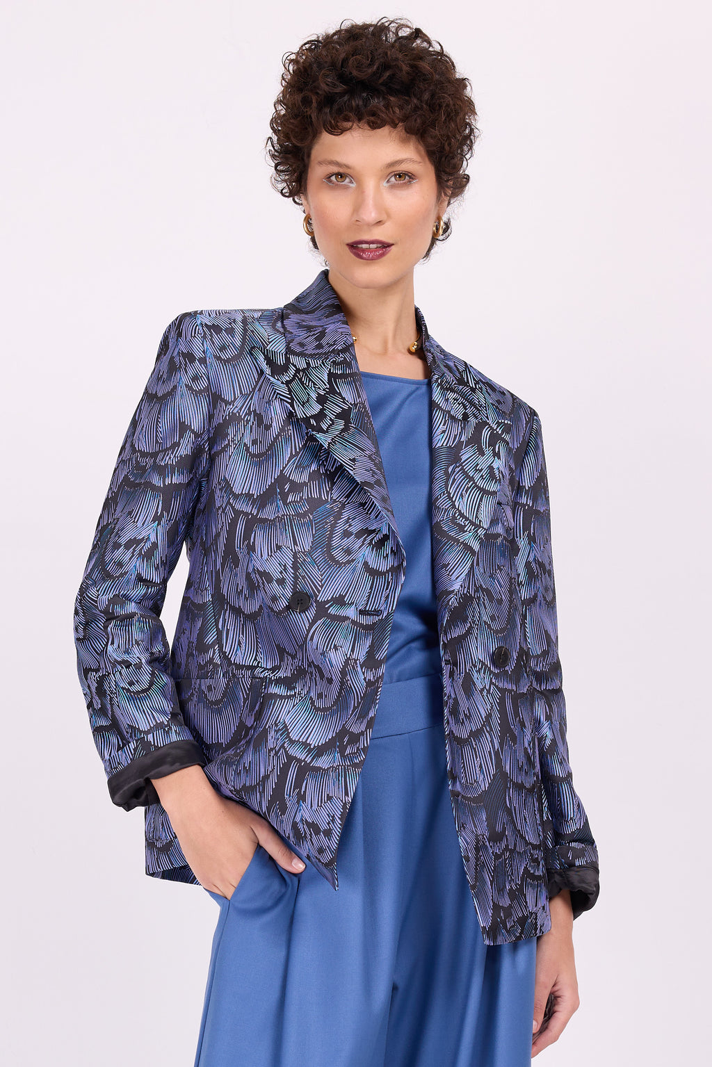 Davos Blazer in blau-lila Libelle
