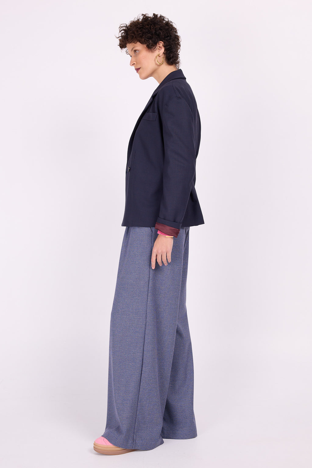 Diego blauer Blazer mit roten Sprenkeln