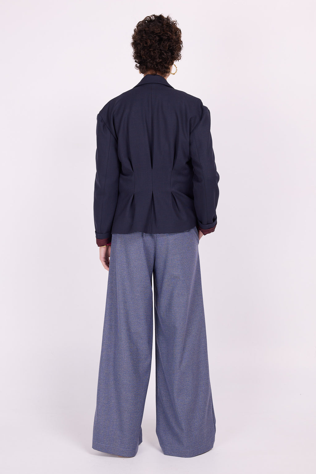 Diego blauer Blazer mit roten Sprenkeln