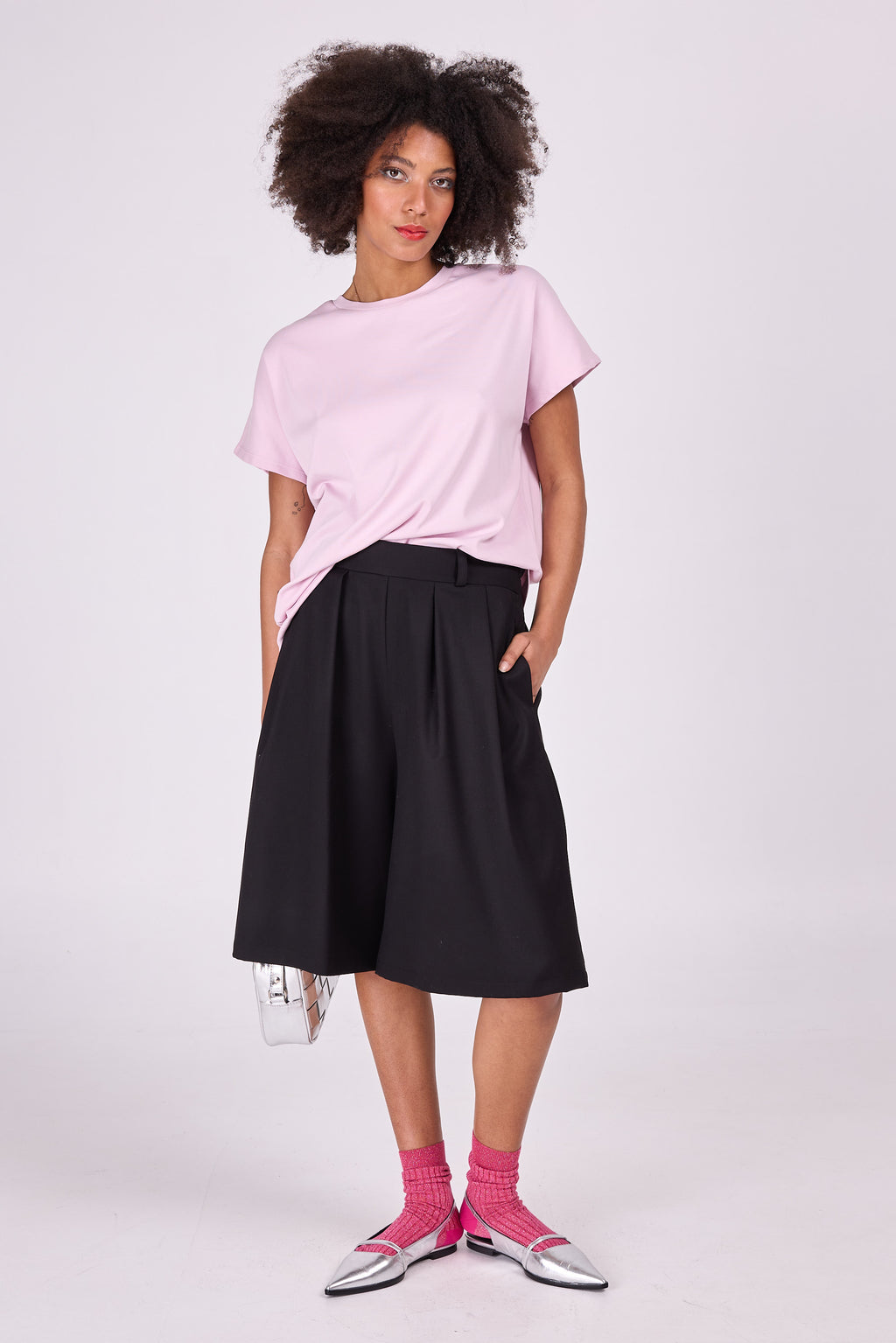 Schwarze Bermudashorts Eddie