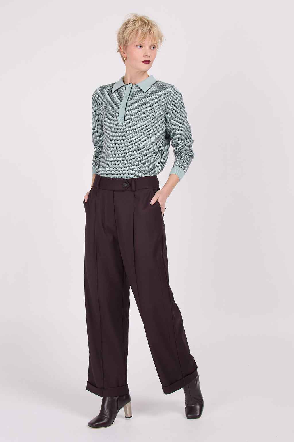 Enzo pantalon brun foncé