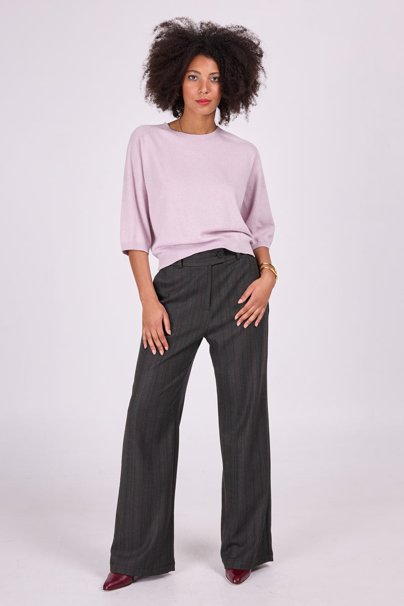 Annie pantalon en multi gris chevron