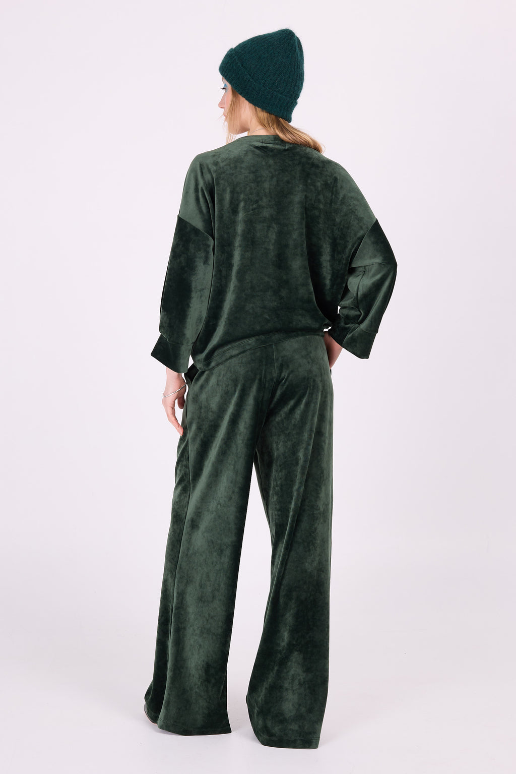 Zuka – Samthose in Sacramento-Grün
