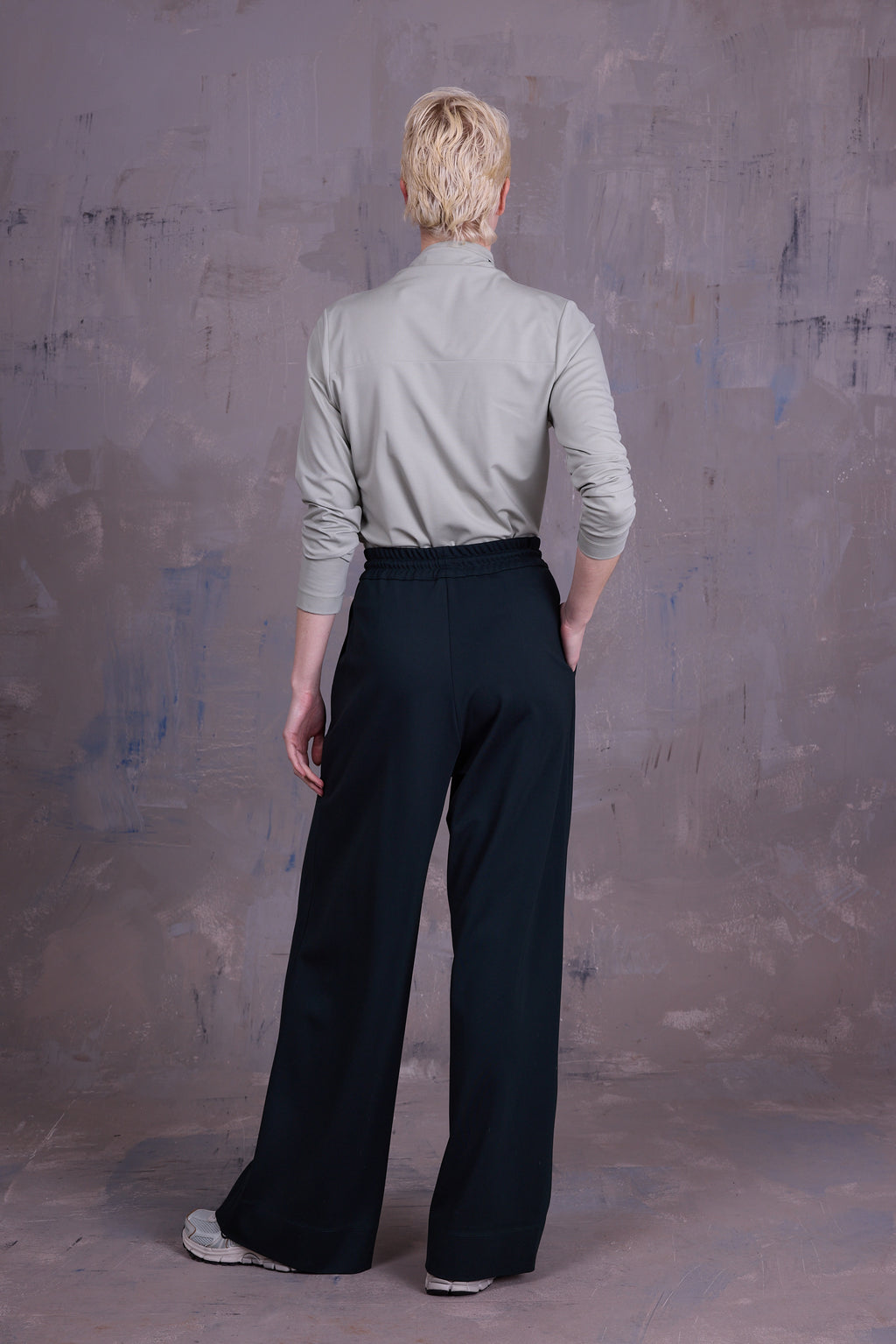 Gemma  sage T-shirt met strik