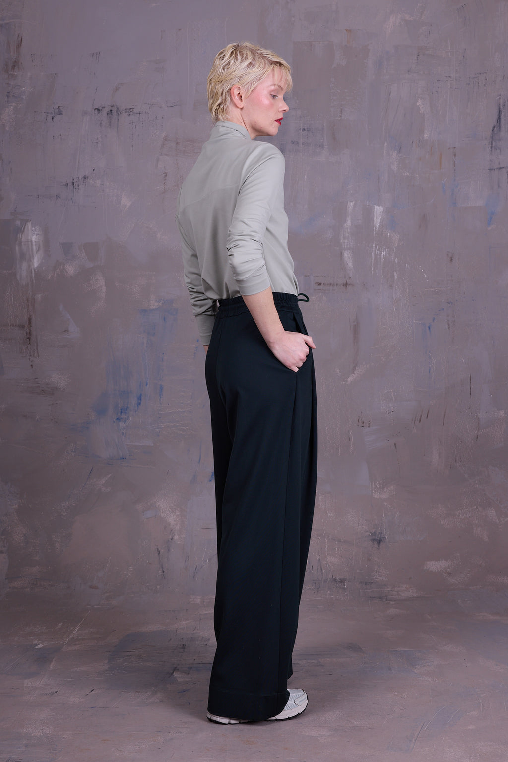 Gemma  sage T-shirt met strik