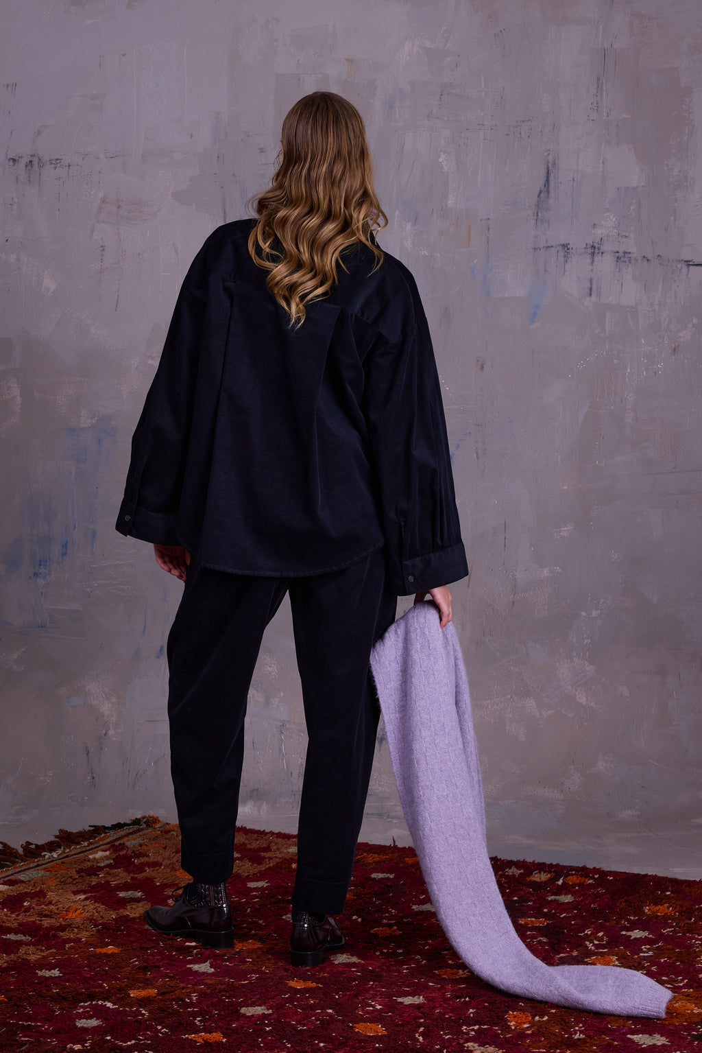 Giola shirt in midnight blue