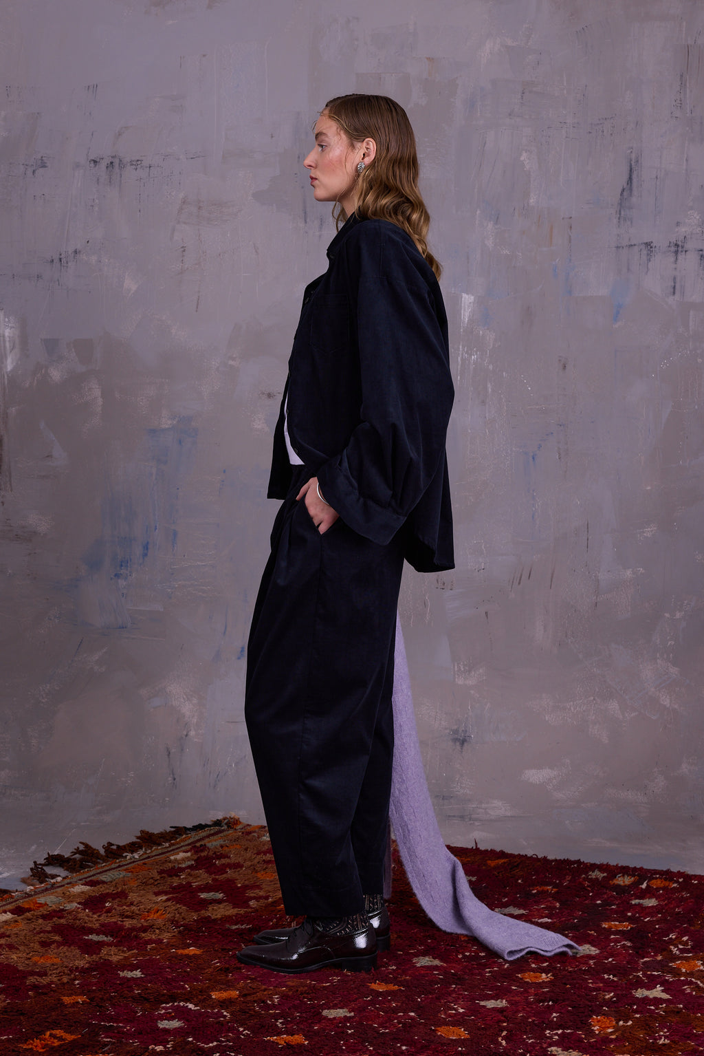 Giola shirt in midnight blue