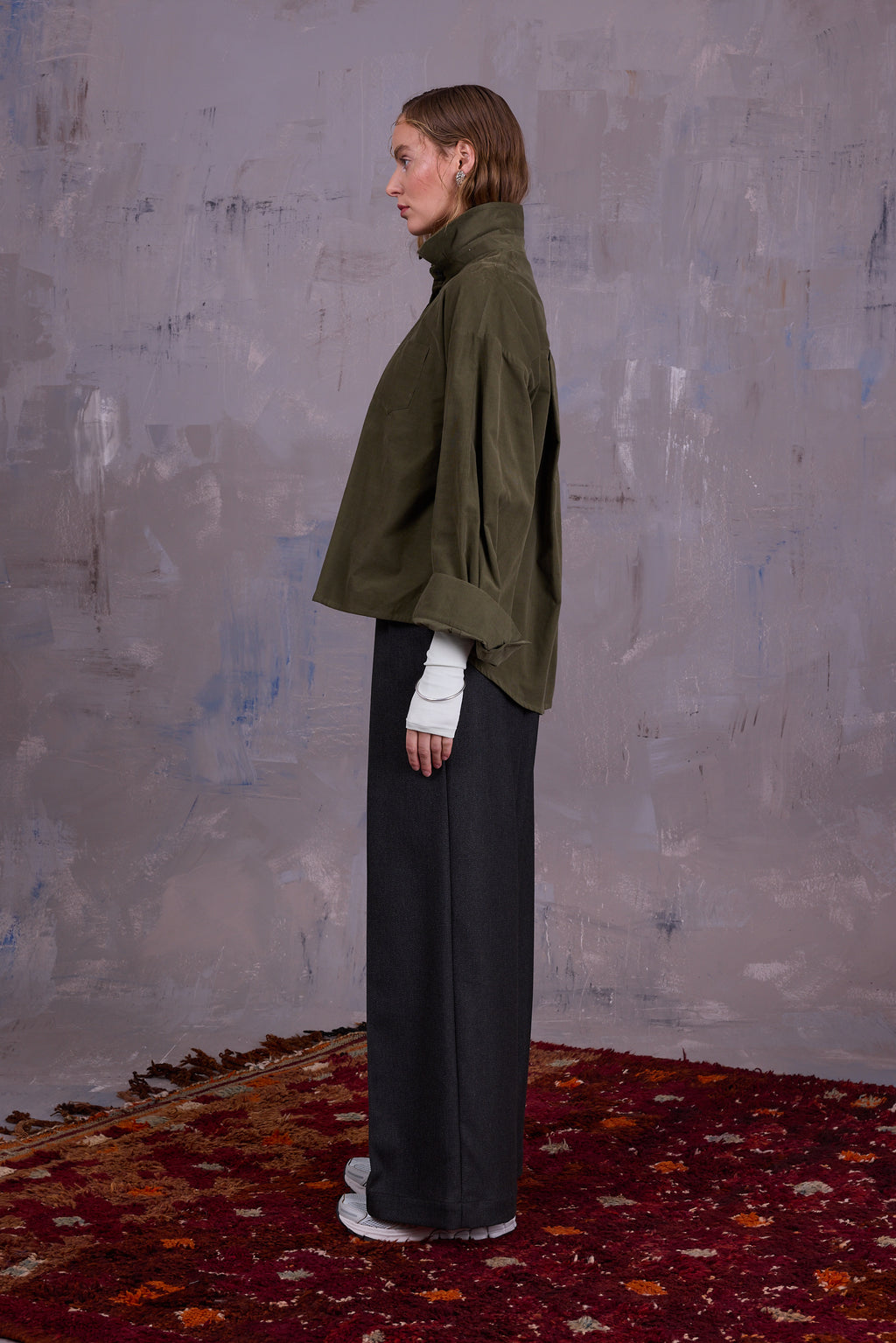 Giola shirt in olive
