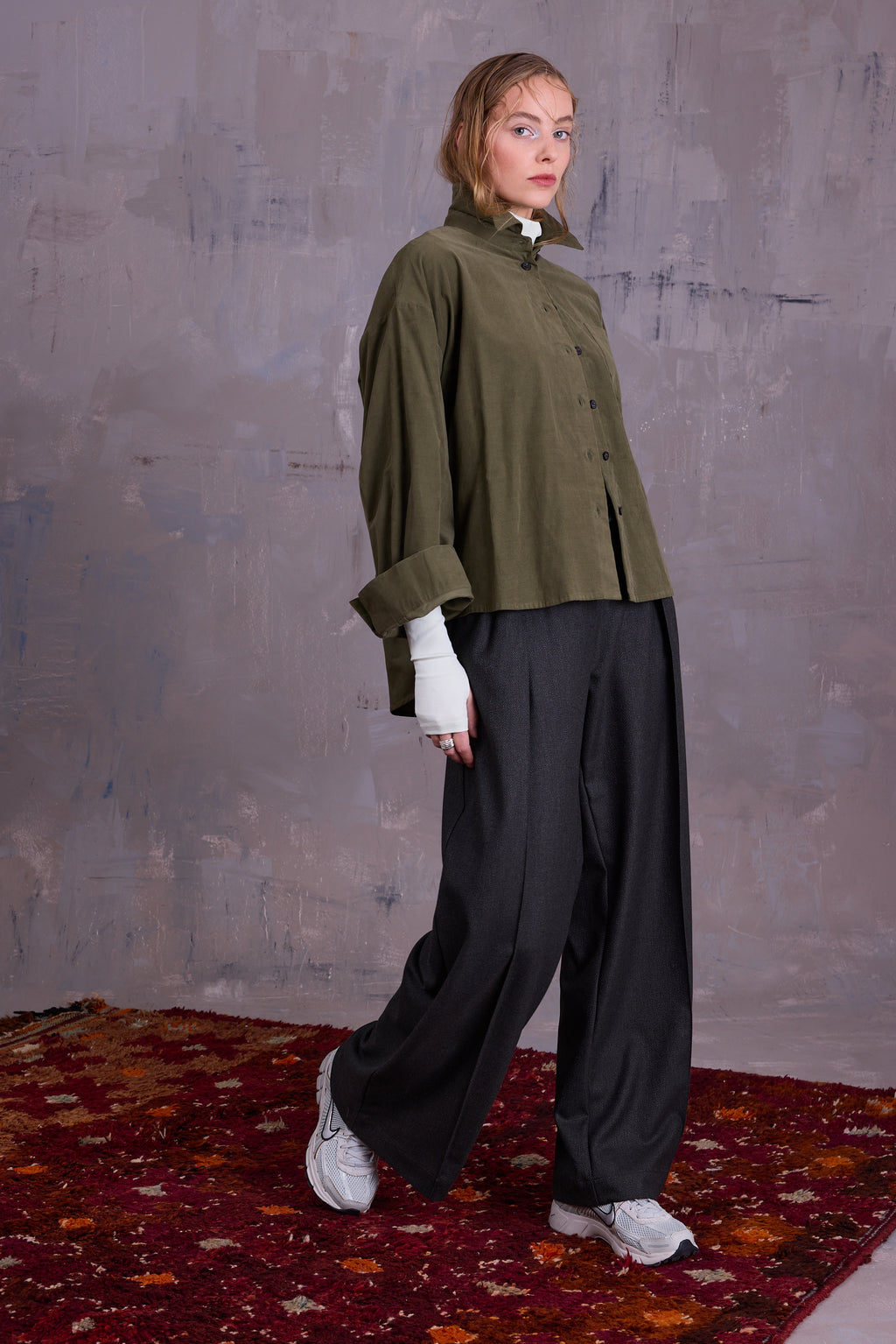 Giola shirt in olive