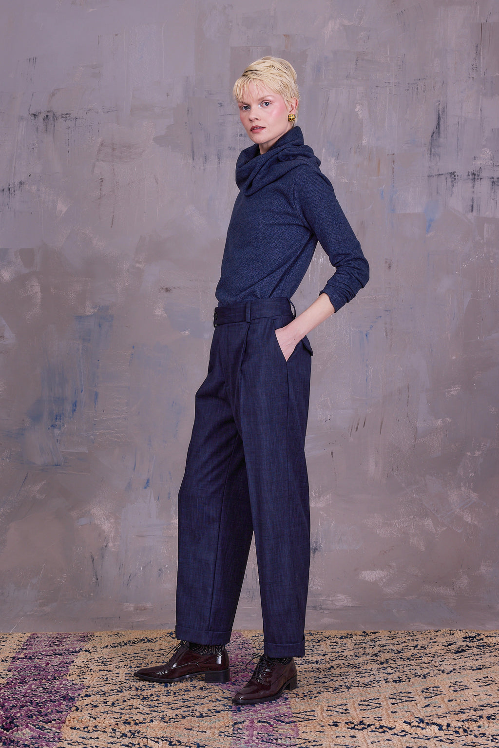 Georgina sweater in blue mix