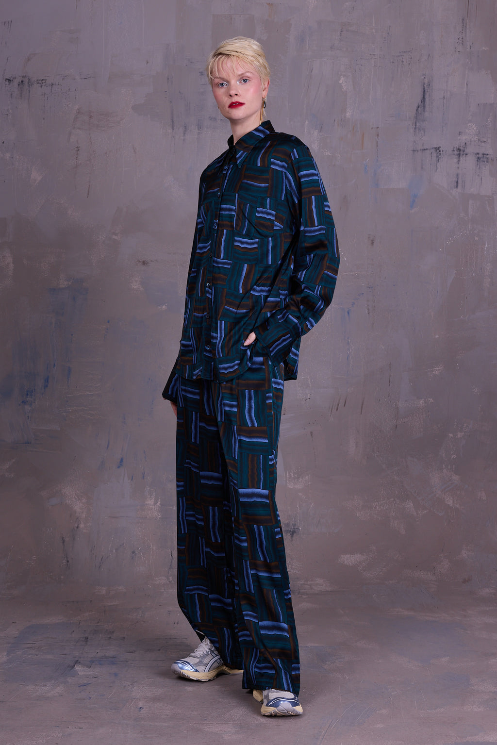 Filou hemd in deepsea blue wovens