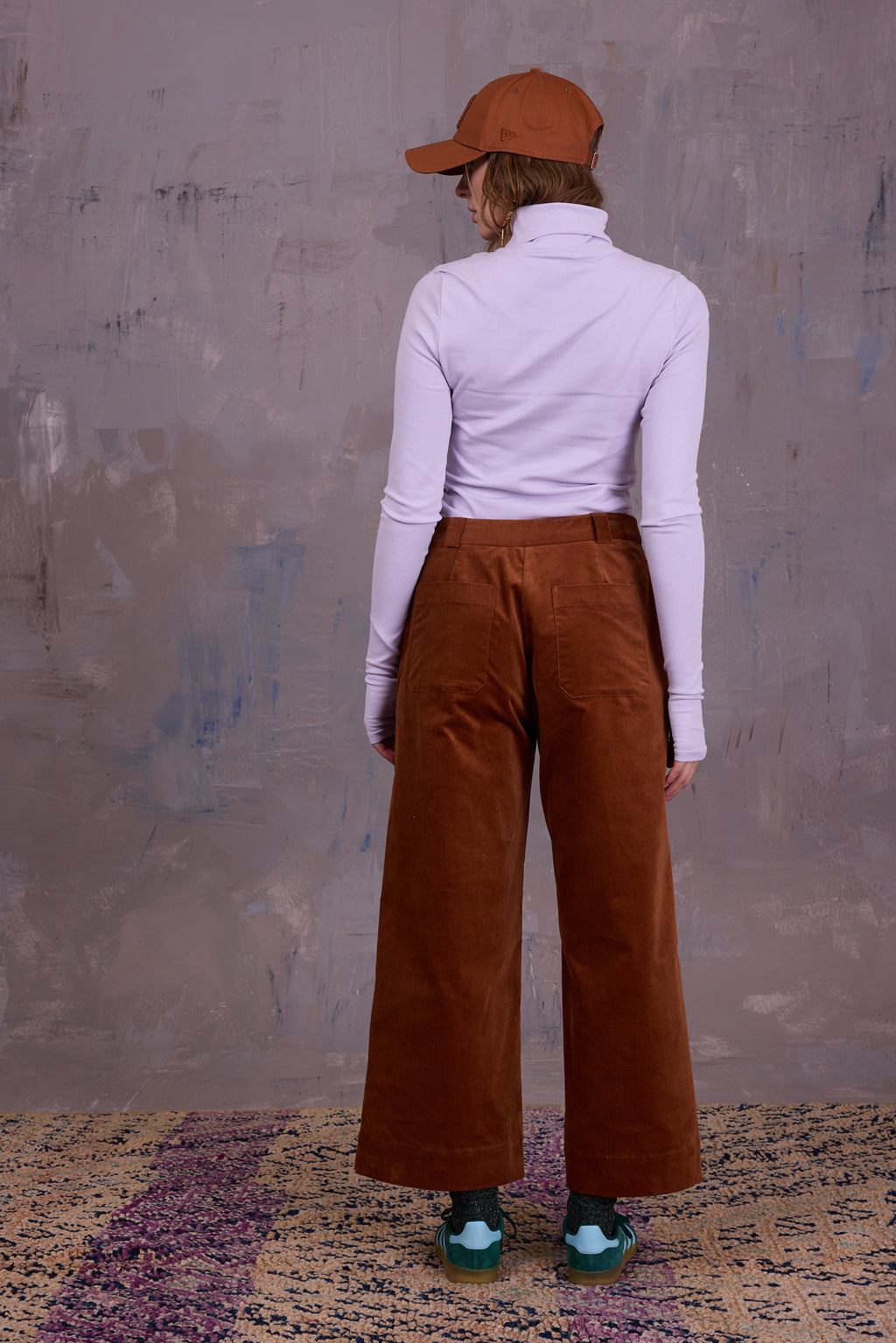 Gisely rolkraag T-shirt in orchid hush