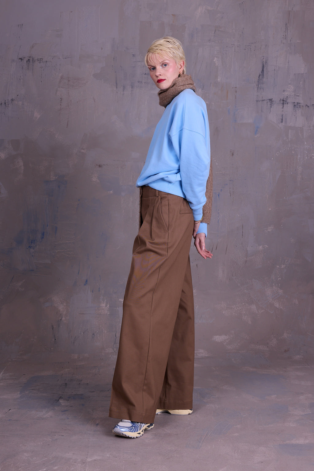 Georgette sweater in airy blue