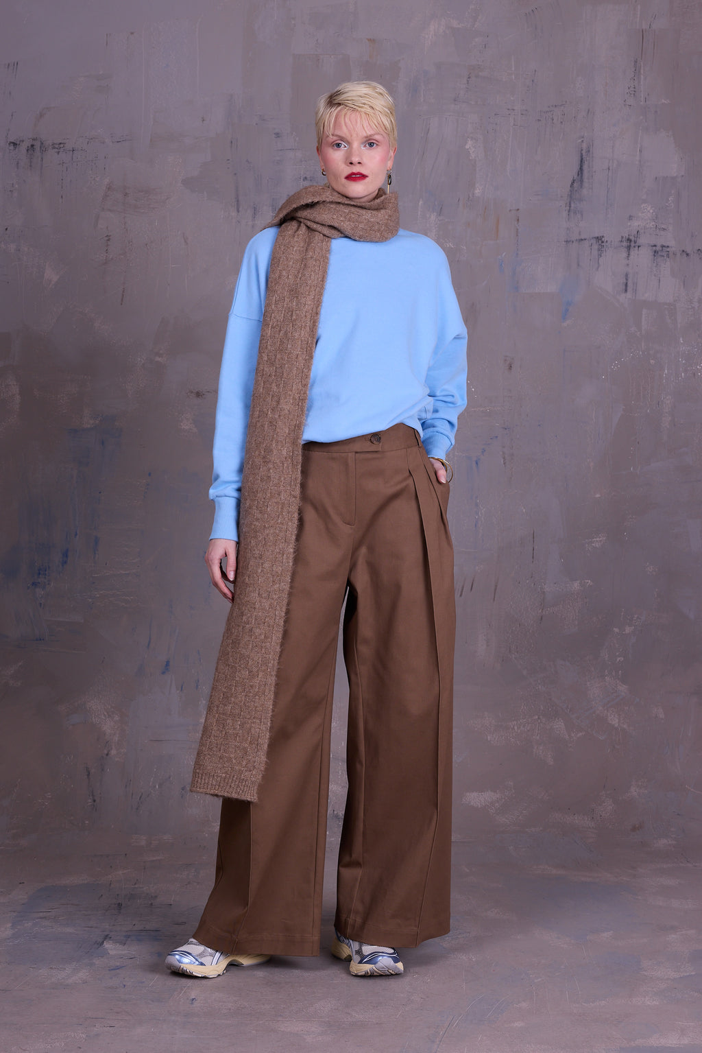 Georgette sweater in airy blue