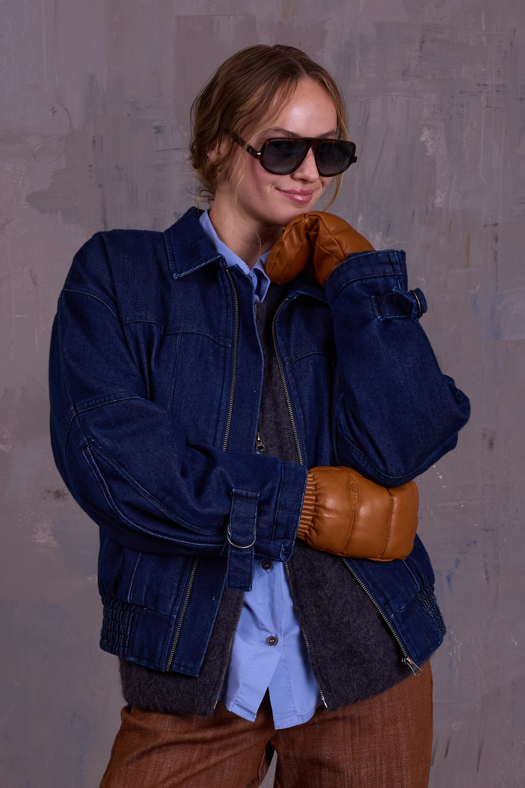 Gregory denim bomber jacket