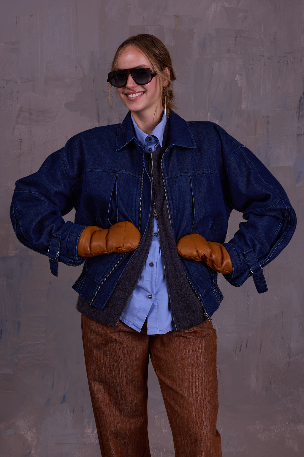 Gregory denim bomber jacket
