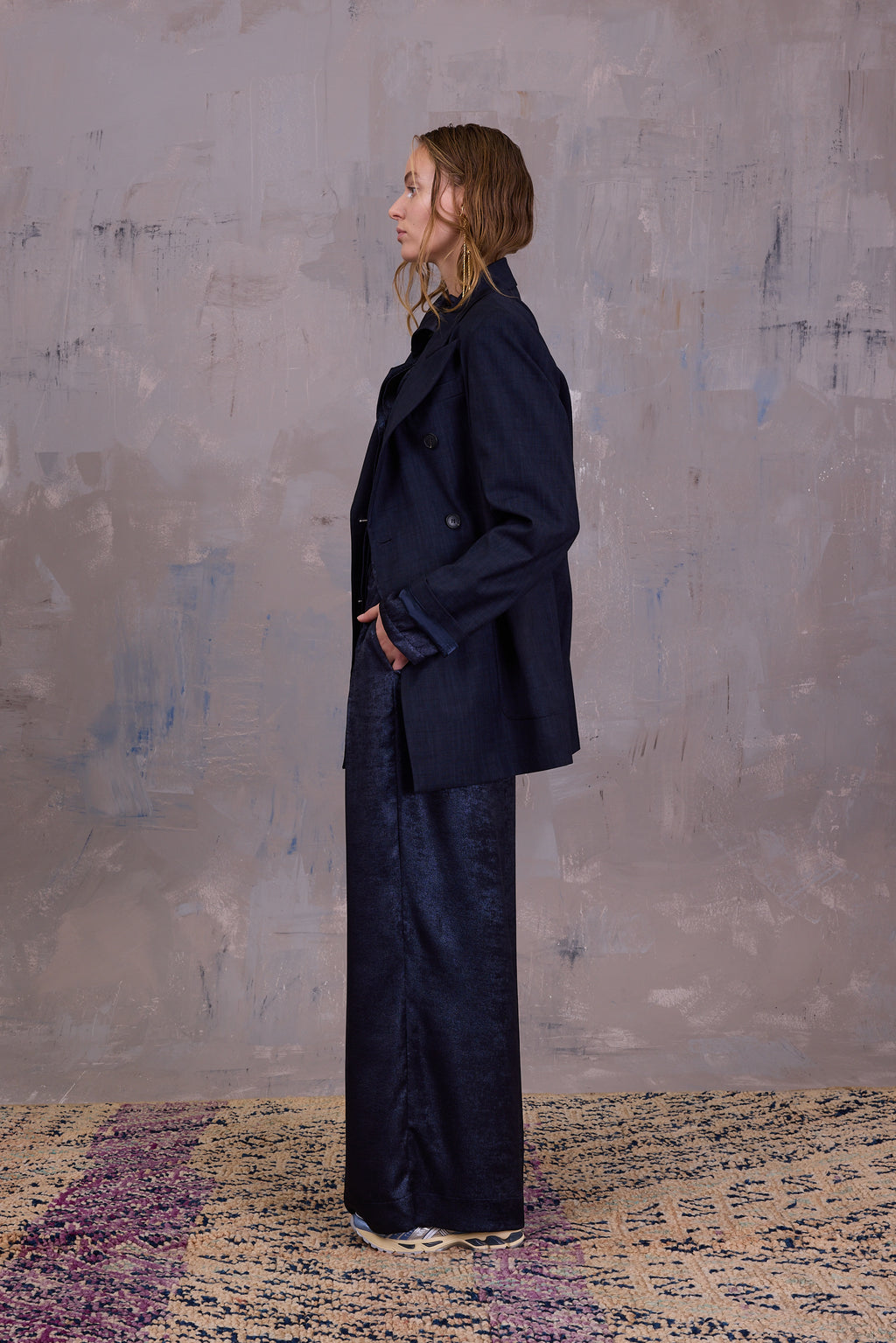 Glenn blazer in deep blue