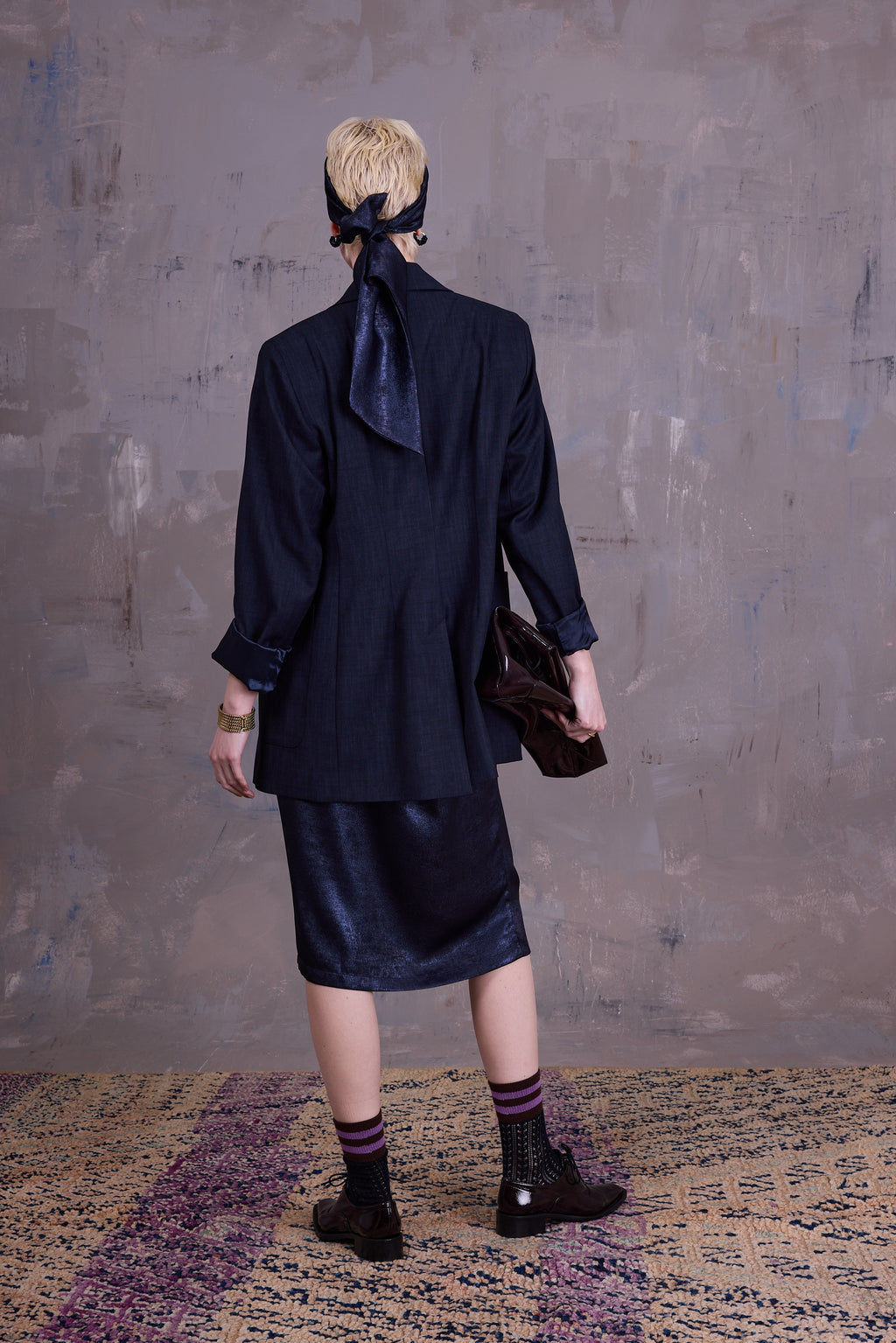 Glenn blazer in deep blue